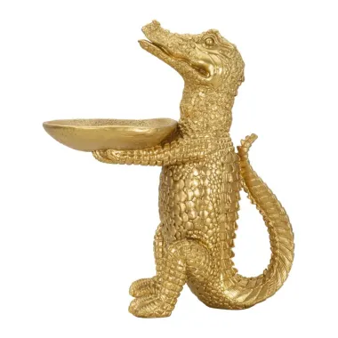 KROKODYL GOLD 23X15X26,5 cm